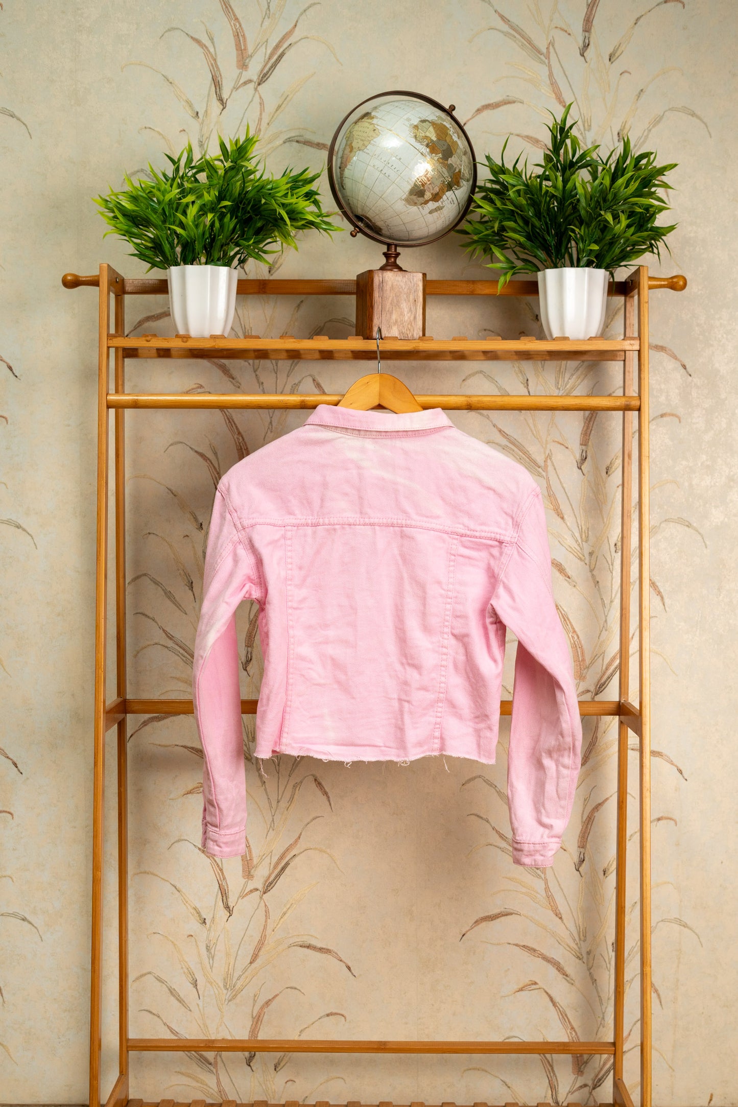 Pink Washed Denim Jacket