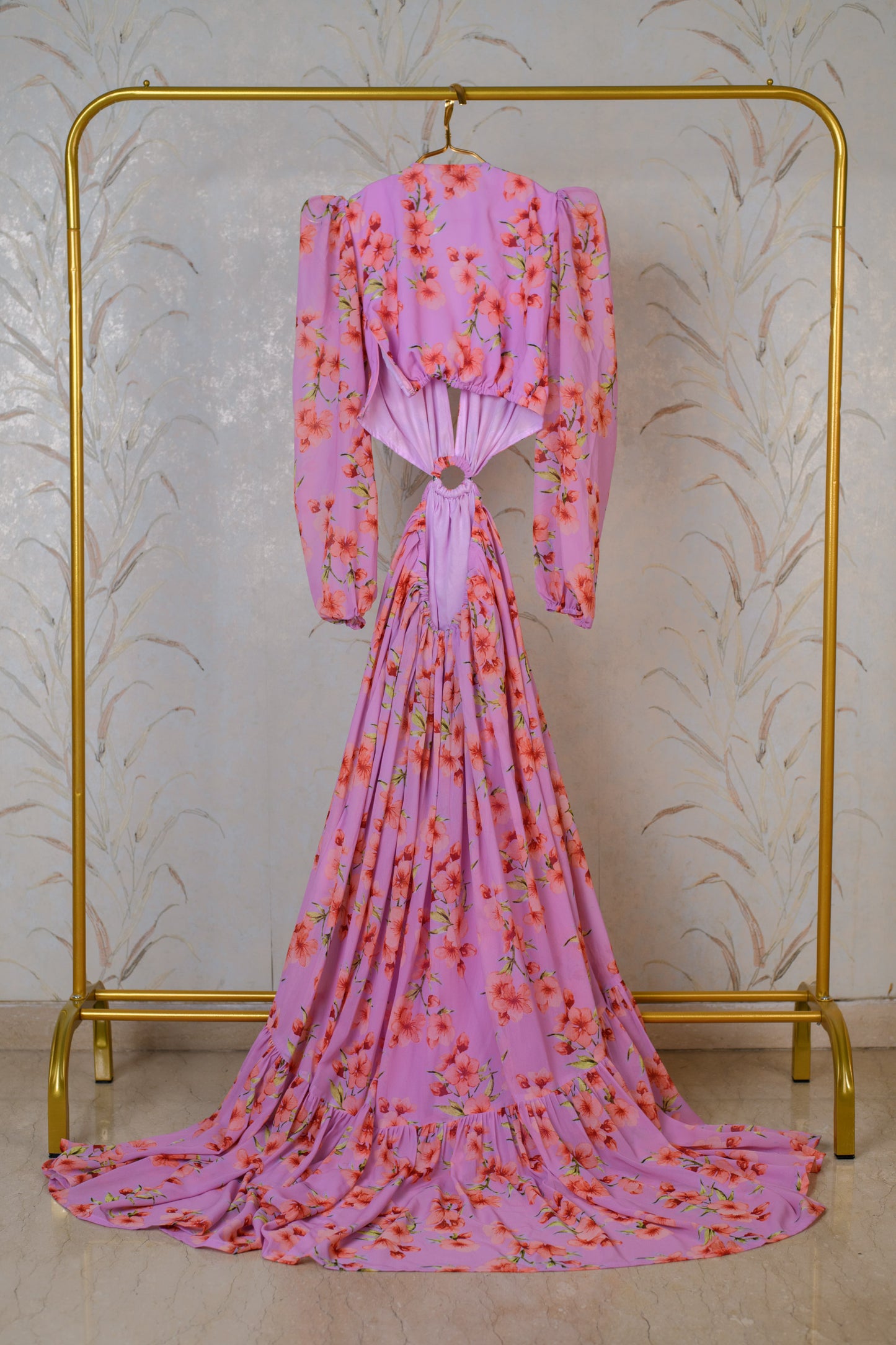 Floral Cut Out Gown