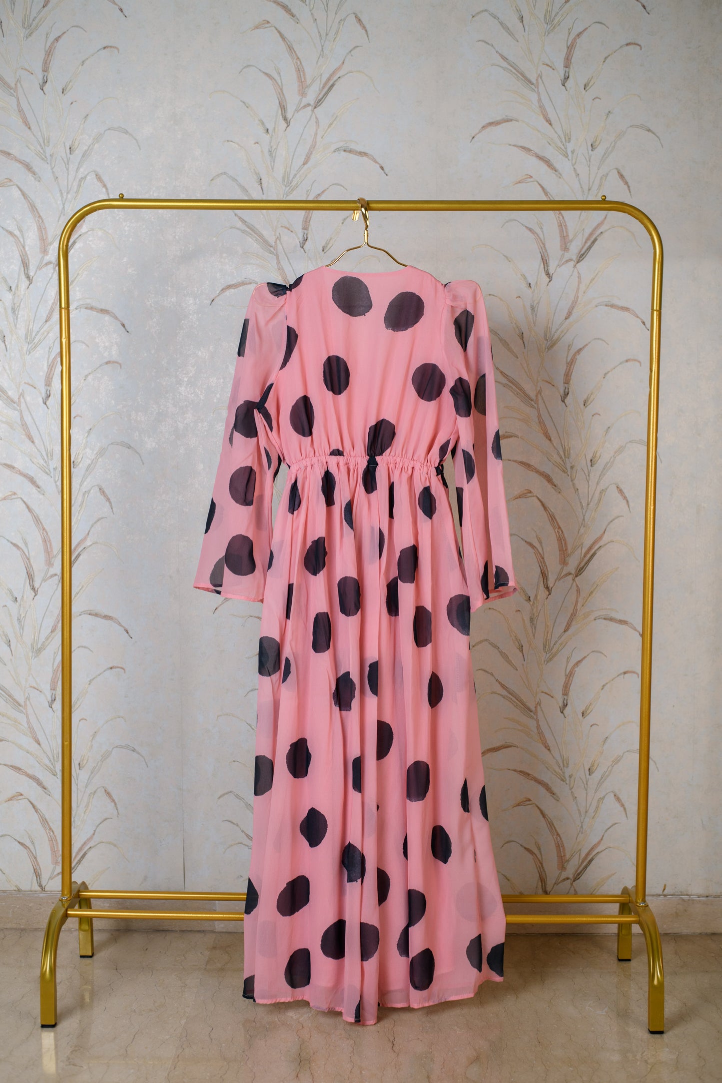 Pink And Black Polka Jumpsuit