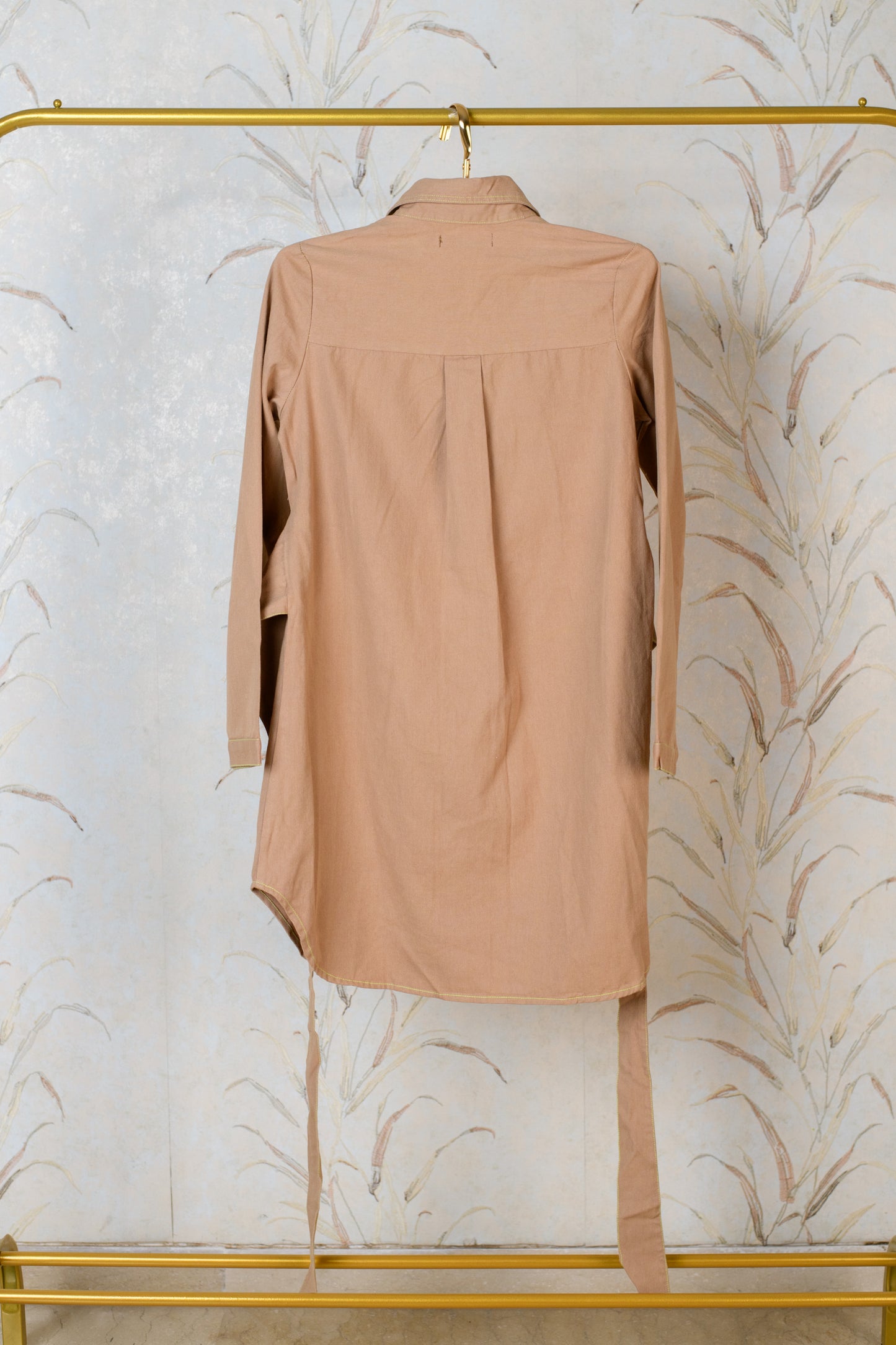Beige Shirt Dress