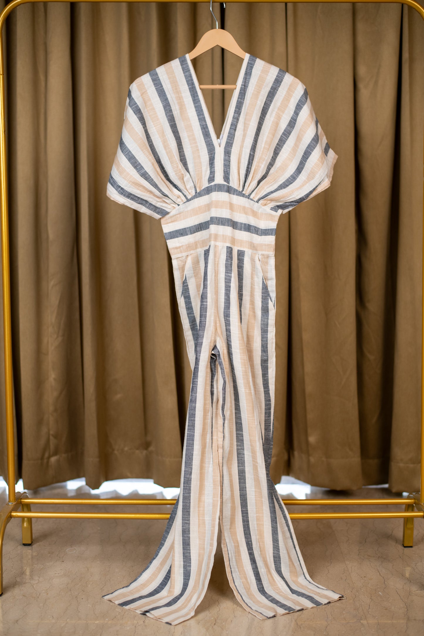 striped jumpsuit