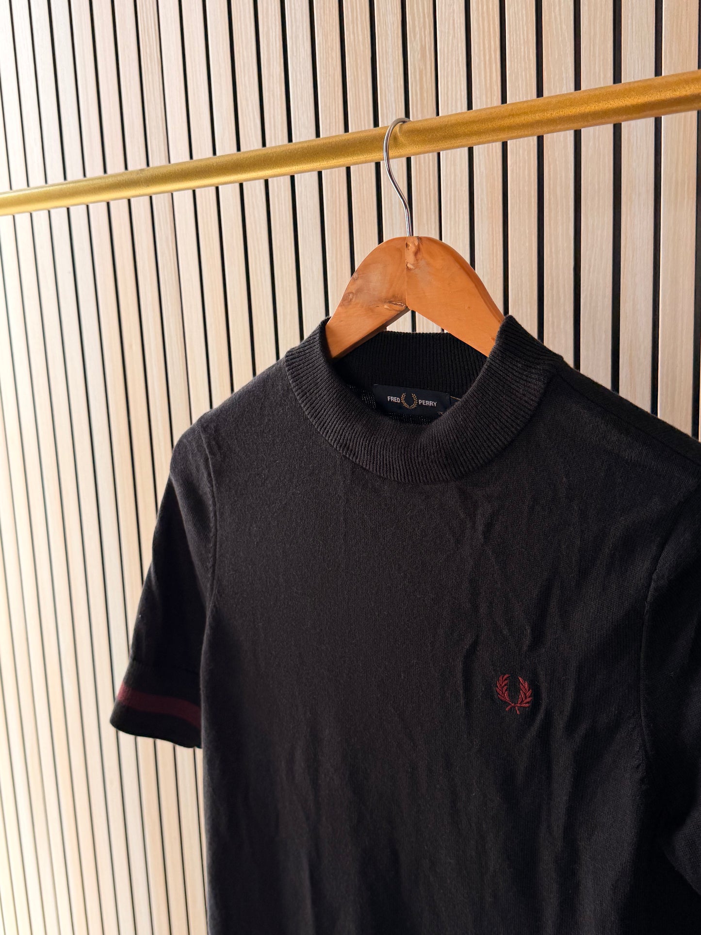 Fred Perry Black Nit Dress