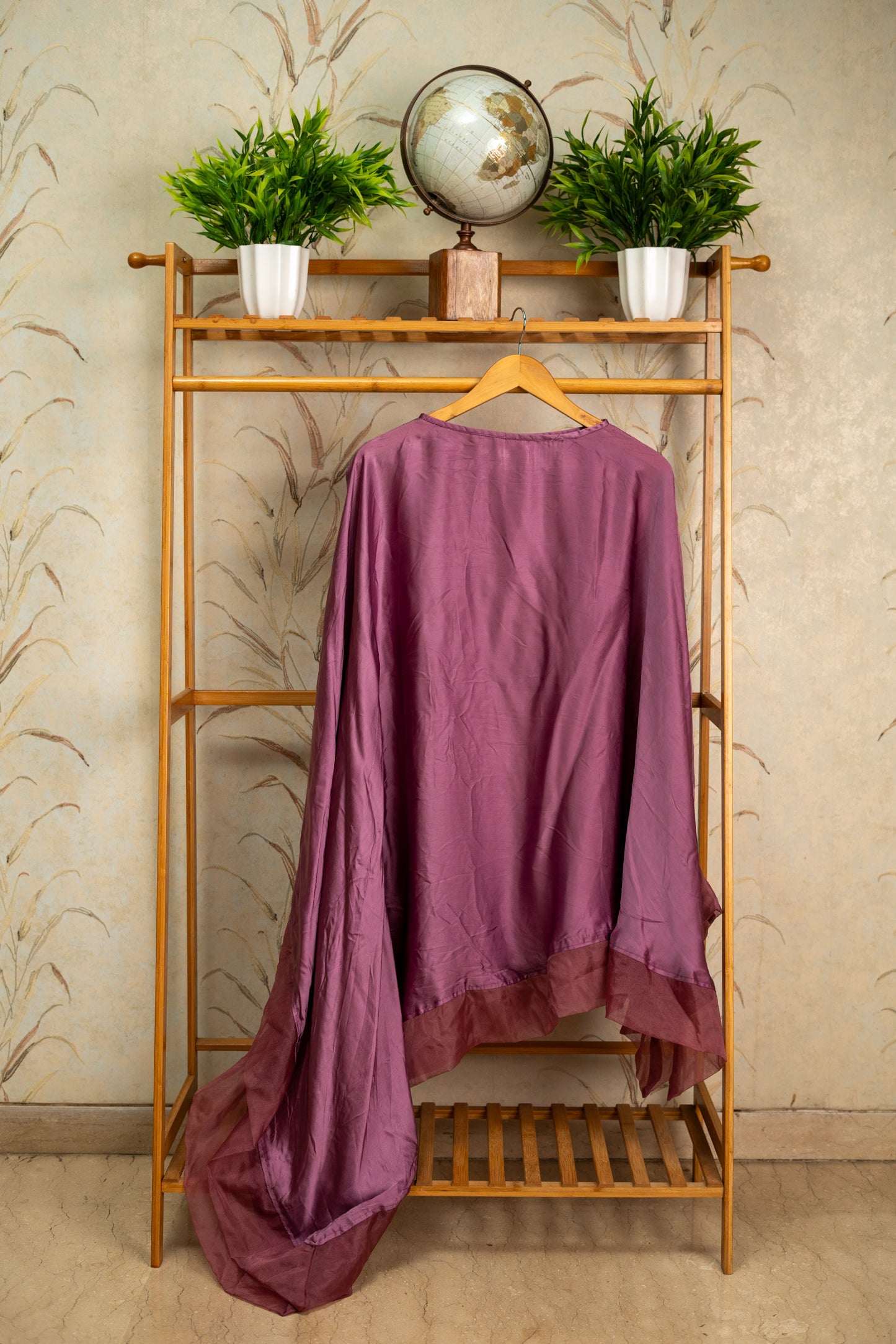 Purple High Low Kurta
