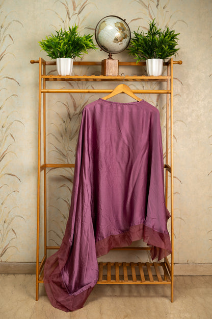Purple High Low Kurta