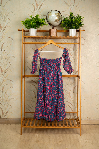 Purple Floral Dress