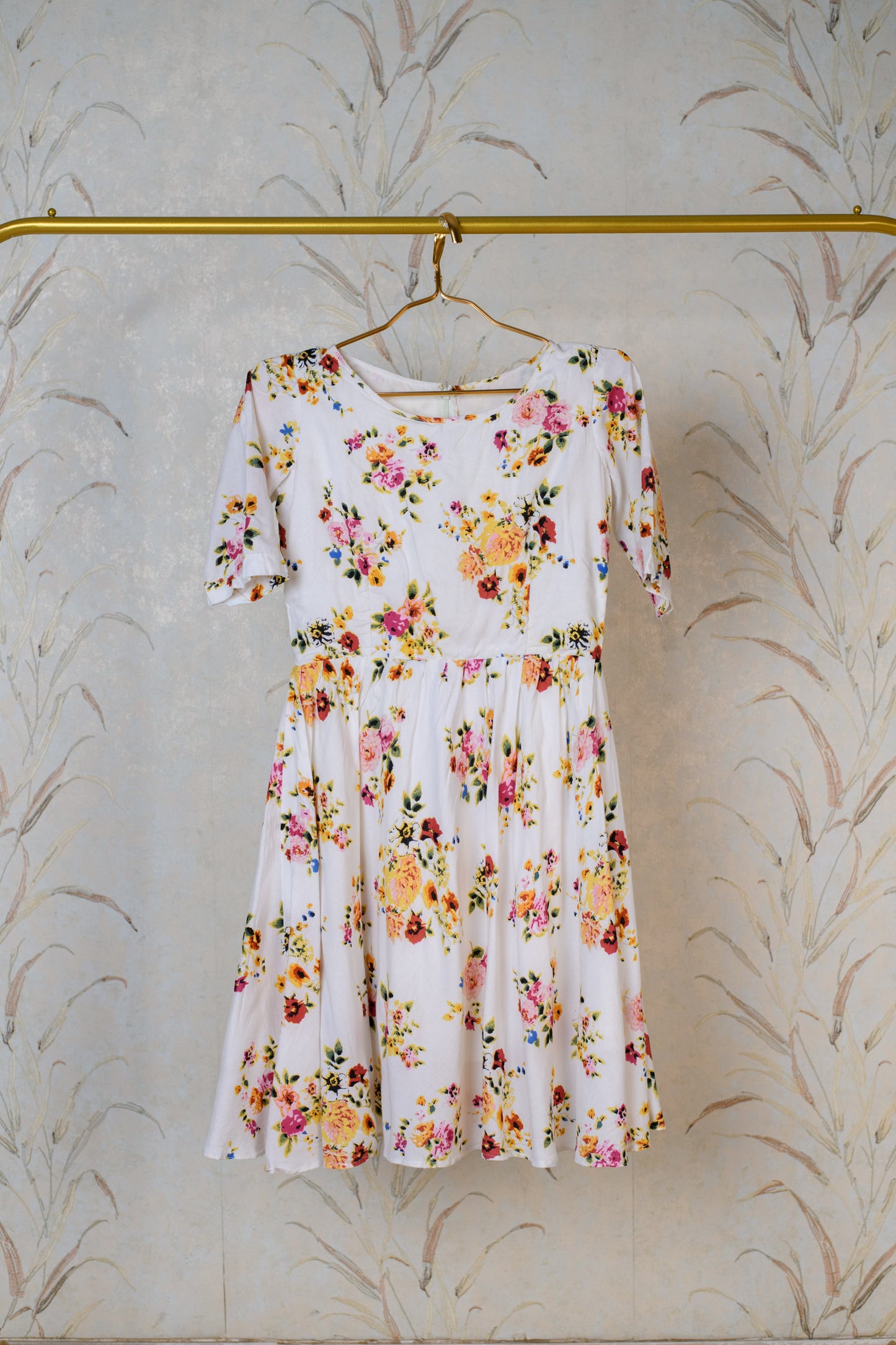 White Floral Dress