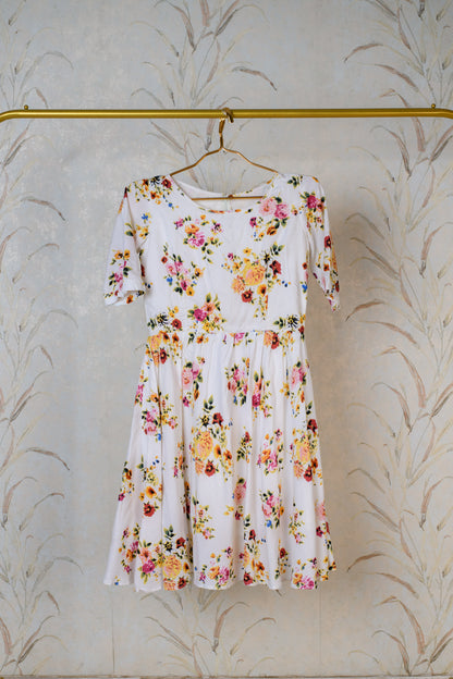 White Floral Dress