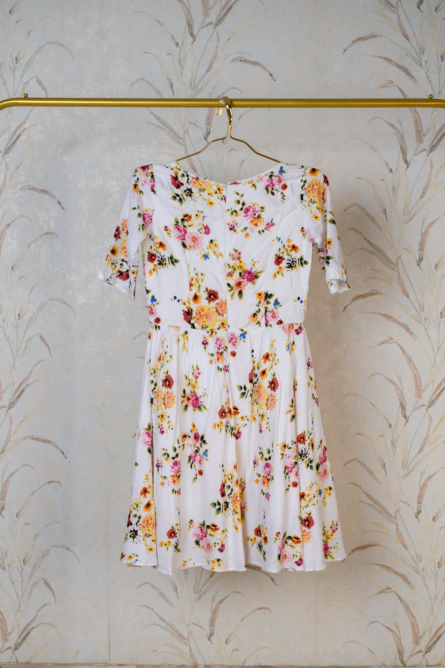 White Floral Dress