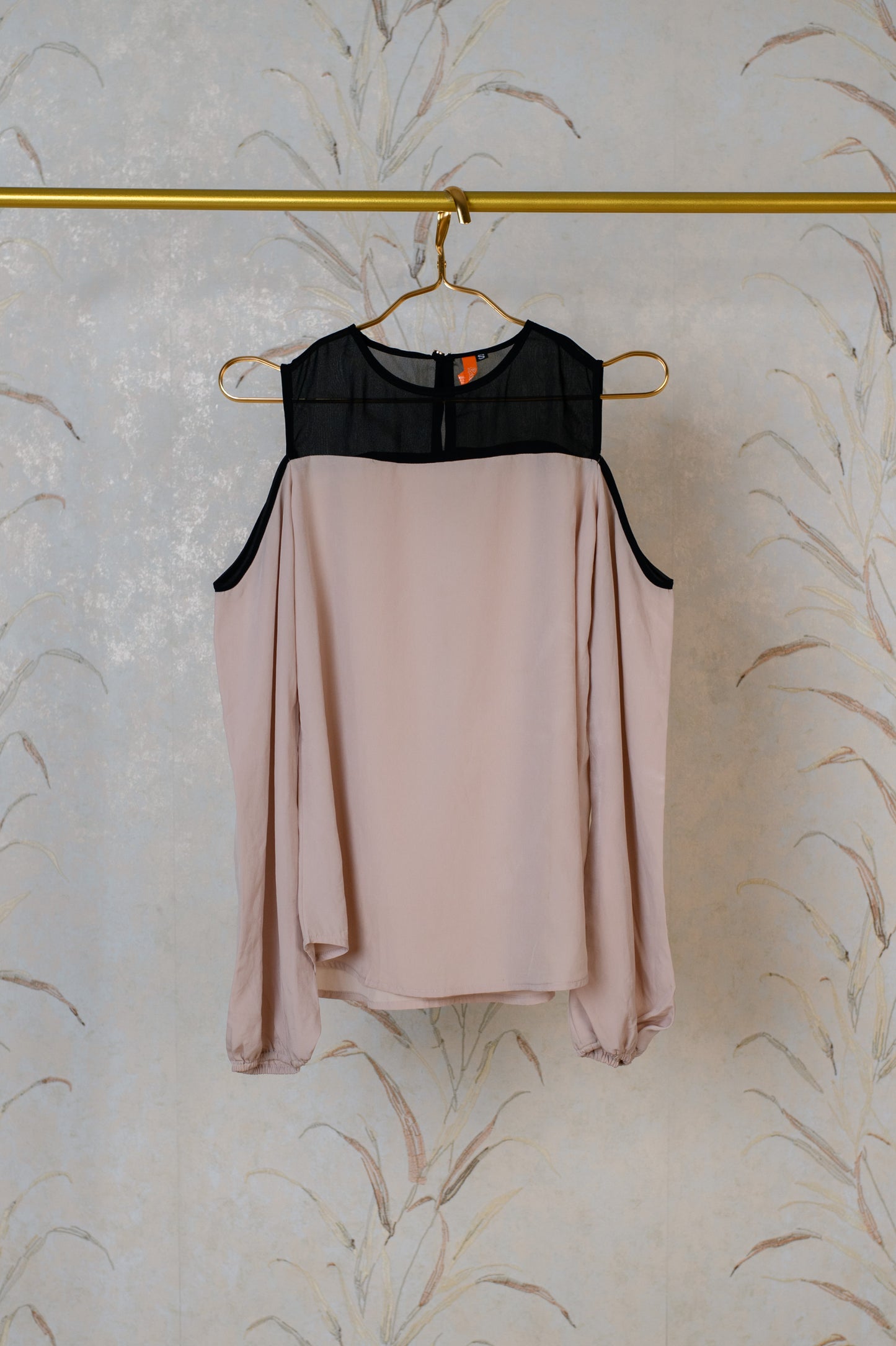 Beige And Black Top