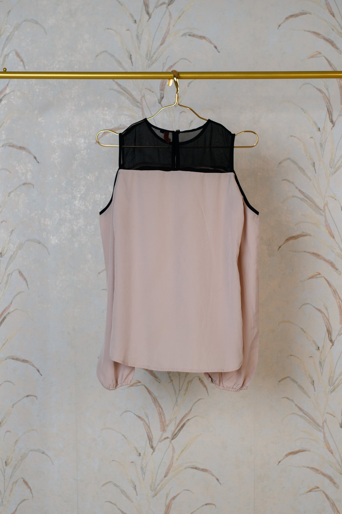 Beige And Black Top
