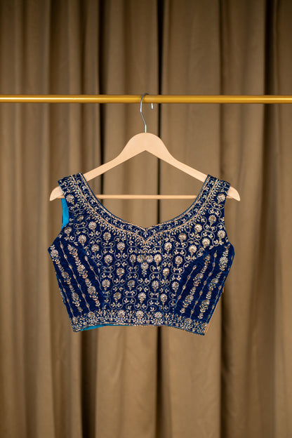 Kalki Blue & Pink Lehenga Set