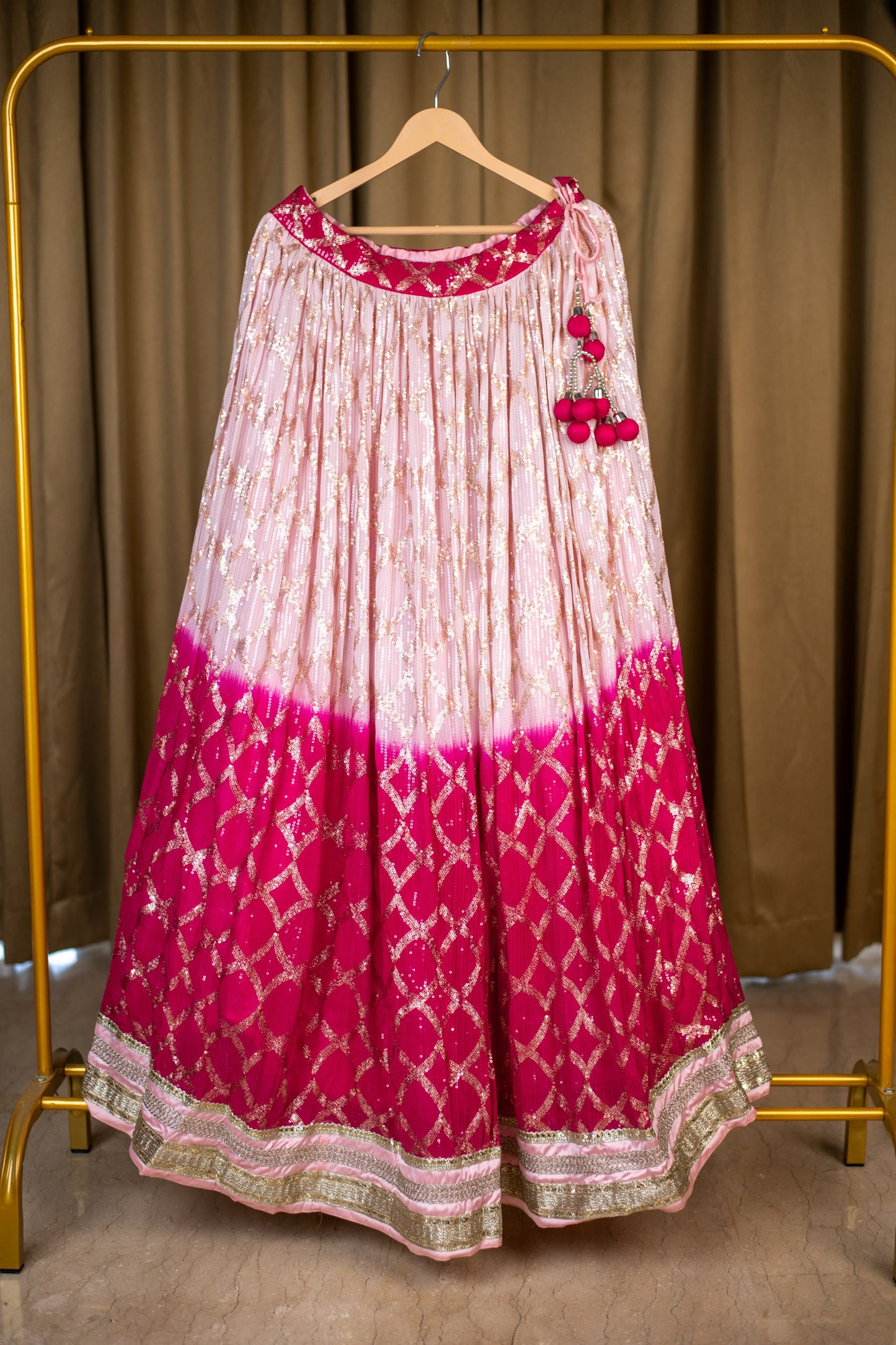 Shades Of Pink Lehenga Set