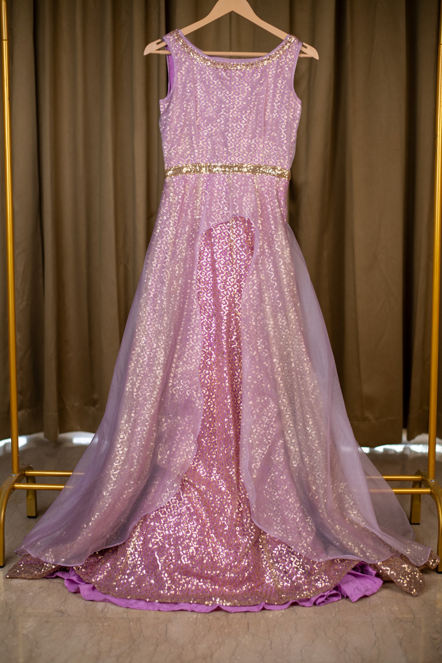 Lavender Sequin Gown