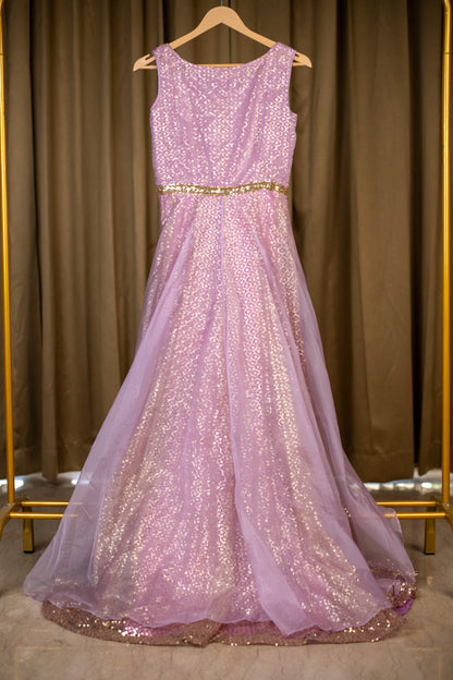 Lavender Sequin Gown