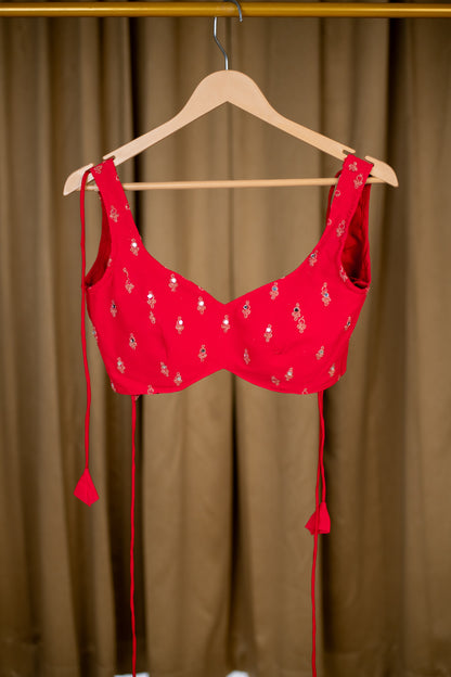 Mohey Red Lehenga Set