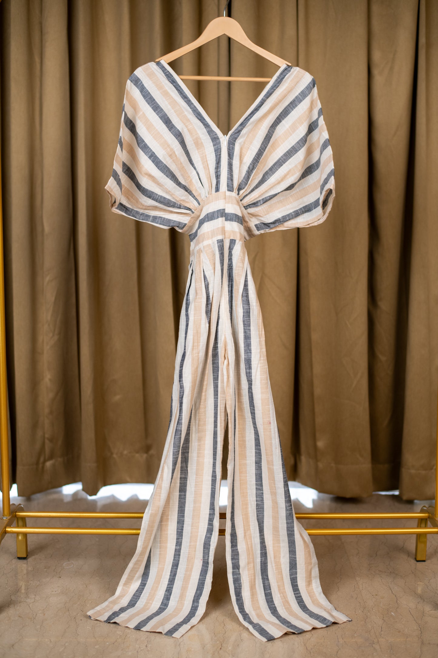 striped jumpsuit