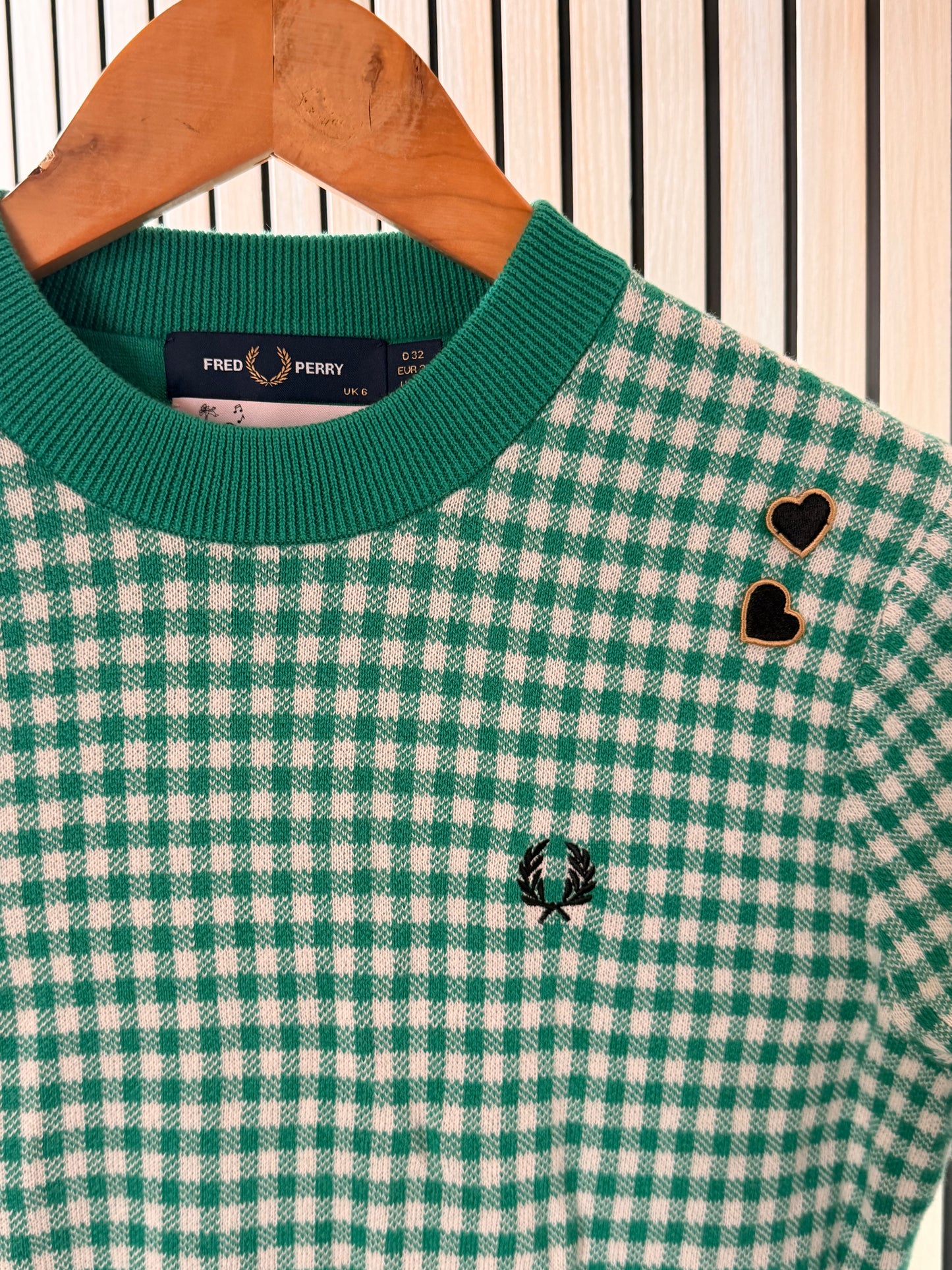 Fred Perry Green Nit Wear Sweater